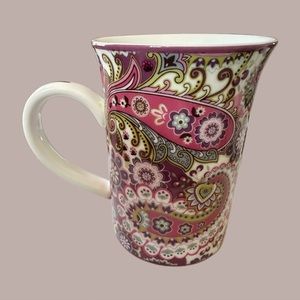 Vera Bradley Very Berry Paisley Coffee Tea Cup Mug Barnes & Noble 8 oz